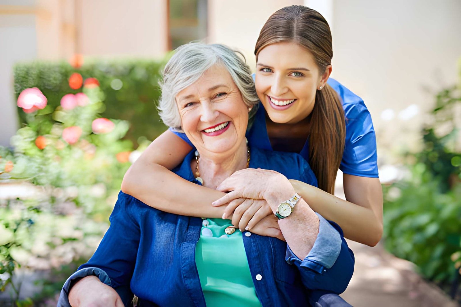 Nurse checking patient vitals